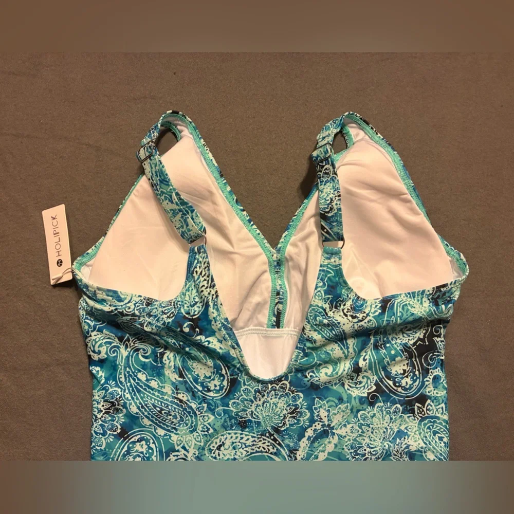 NWT Holipick Paisley One-Piece Swimsuit